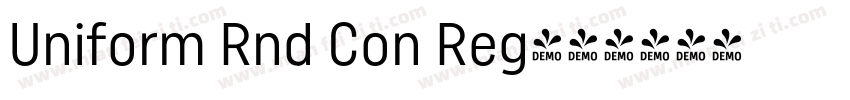 Uniform Rnd Con Reg字体转换